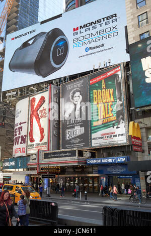 das Schlosstheater Times Square New York City USA Stockfoto