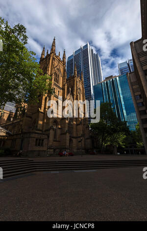 St. Andrews Kathedrale in Sydney. Stockfoto