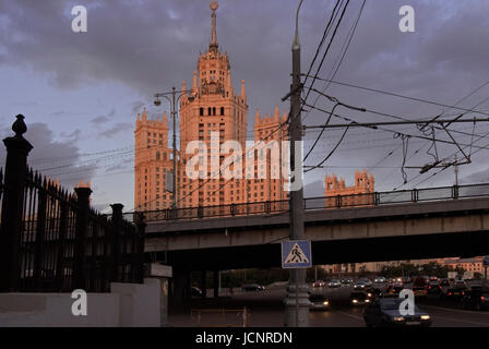 Appartment-Haus am Kotelnitsheskaya nab., Moskau, Russland, Europa, sieben Schwestern, Stalin-Architektur, Hochhaus Stockfoto