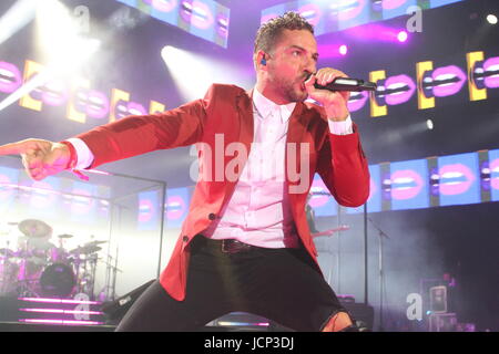 Barcelona, Spanien. 16. Juni 2017. Sänger David Bisbal bei Konzert in Barcelona Freitag, 16. Juni 2017 Credit: Gtres Información Más lokalen auf line,S.L./Alamy Live News Stockfoto