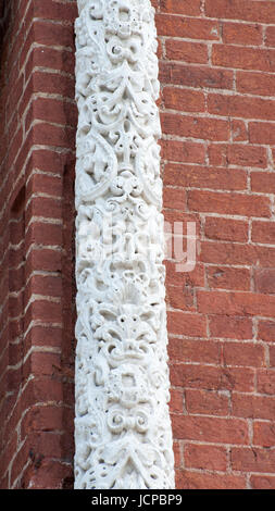 Steinbildhauen Details über die Uspenski Kathedrale 1699, Rjasaner Kreml, Ryazan, Russland Stockfoto