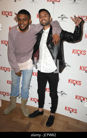 "Kicks" Sondervorstellung am Curzon Aldgate Featuring: Christopher Jordan Wallace, Justin Tipping wo: London, Vereinigtes Königreich bei: 16. Mai 2017 Credit: WENN.com Stockfoto