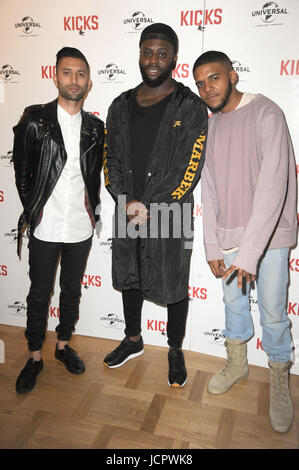 "Kicks" Sondervorstellung am Curzon Aldgate Featuring: Christopher Jordan Wallace, Justin Tipping, Kadett Where: London, Vereinigtes Königreich bei: 16. Mai 2017 Credit: WENN.com Stockfoto