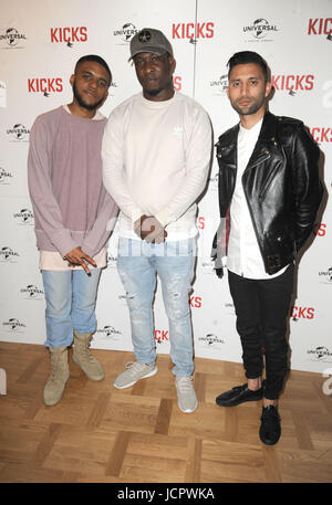 "Kicks" Sondervorstellung am Curzon Aldgate Featuring: Christopher Jordan Wallace, Justin Tipping, wo große Tobz: London, Vereinigtes Königreich bei: 16. Mai 2017 Credit: WENN.com Stockfoto