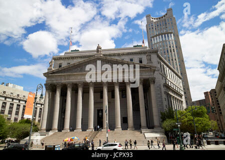 Der New York County Courthouse State Supreme Court civic Center New York City USA Stockfoto