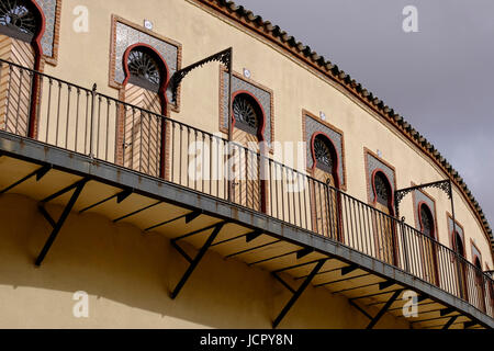 Plaza de Toros, Almendralejo, Provinz Badajoz, Extremadura, Spanien. Stockfoto