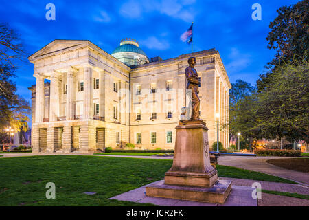 Raleigh, North Carolina, USA State Capitol Building. Stockfoto