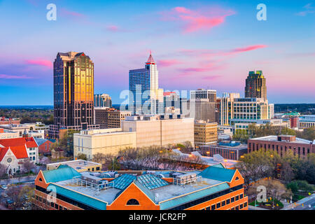 Die Innenstadt von Skyline von Raleigh, North Carolina, USA. Stockfoto