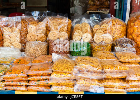 Typisch indischen Laden in George Town, Penang, Malaysia. Stockfoto