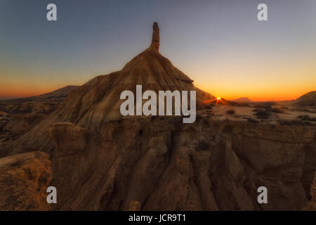 Castil de Tierra in Las Bardenas Stockfoto