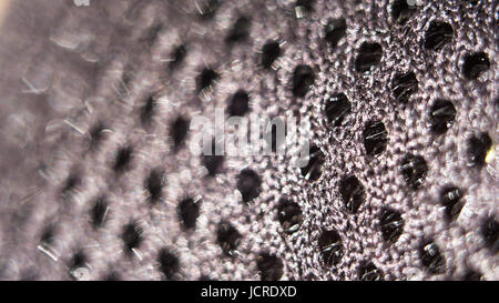 Kohlefaser-Netting abstrakter schwarzer Stoff Hintergrund High Tech. Stockfoto