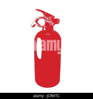 roten Feuerlöscher Stock Vektor