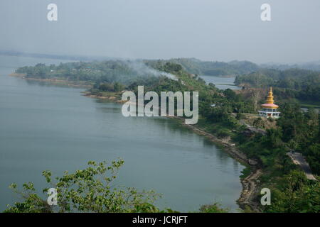 Buddhistischer Tempel in Rangamati, Chittagong, Bangladesh. Stockfoto