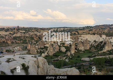 Horizontalen Schuss Blick Fee Schornstein Tal in Kappadokien Stockfoto