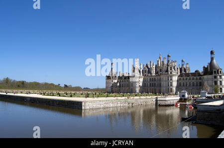 Chateau de Chambord, Loir et Cher Stockfoto