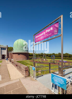 Der Entdeckerpark Observatory Science Centre, Herstmonceux. Stockfoto