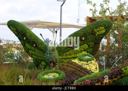 Antalya, Türkei - 5, Oktober 2016. Statuen Tiere Insekten und Menschen, die aus Pflanzen und Kräutern hergestellt. Botanische Expo 2016. Türkei - 2016. Stockfoto