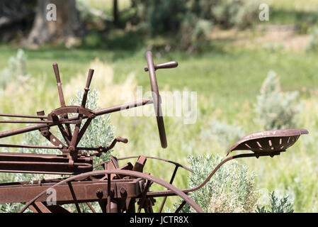 Alte Landmaschinen Buckland Station, Teil des Fort Churchill State Historic Park, Nevada. Stockfoto