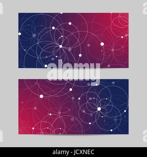 Reihe von Bannern, horizontale Stock Vektor