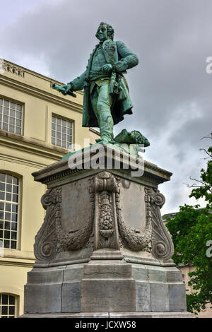 Statue, Charles de Lorraine in Brüssel, Belgien Stockfoto