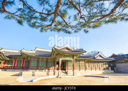 Changdeokgung Palast in Seoul, Südkorea. Stockfoto