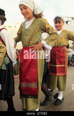 Griechenland, Kykladen, Mykonos, Heiligen Konstantin und Eleni, Feier, Festival, Kinder, Stockfoto