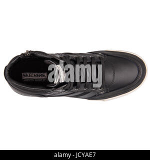 Skechers Planfix überzeugende schwarze des jungen sportlichen Schuhe - 93693-BLK Stockfoto