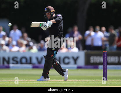 Surreys Jason Roy beim Royal London One Day Cup, Halbfinale in New Road, Worcester. DRÜCKEN SIE VERBANDSFOTO. Bilddatum: Samstag, 17. Juni 2017. Siehe PA Story CRICKET Worcester. Bildnachweis sollte lauten: Mike Egerton/PA Wire. Stockfoto