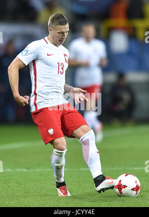 Lukasz Moneta während der UEFA European Under-21 Spiel zwischen Polen und der Slowakei an Arena Lublin am 16. Juni 2017 in Lublin, Polen. (Foto: MB-Media) Stockfoto