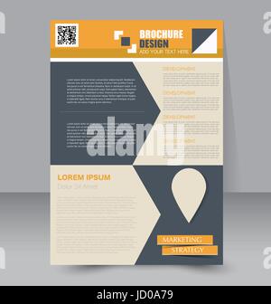 Abstrakte Flyer Design-Hintergrund. Broschüre-Vorlage. Für Magazin-Cover Geschäftsbericht Mockup Bildung Präsentation verwendet werden. Stock Vektor