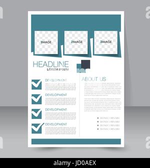 Abstrakte Flyer Design-Hintergrund. Broschüre-Vorlage. Für Magazin-Cover Geschäftsbericht Mockup Bildung Präsentation verwendet werden. Stock Vektor