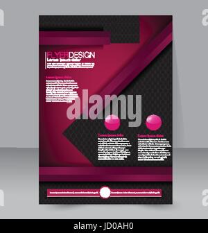 Abstrakte Flyer Design-Hintergrund. Broschüre-Vorlage. Für Magazin-Cover Geschäftsbericht Mockup Bildung Präsentation verwendet werden. Stock Vektor