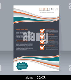Abstrakte Flyer Design-Hintergrund. Broschüre-Vorlage. Für Magazin-Cover Geschäftsbericht Mockup Bildung Präsentation verwendet werden. Stock Vektor