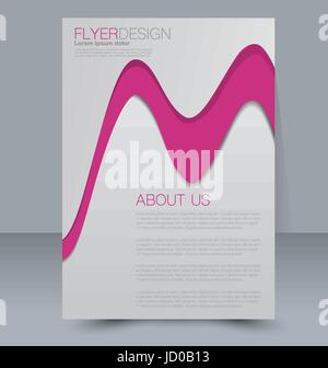 Abstrakte Flyer Design-Hintergrund. Broschüre-Vorlage. Für Magazin-Cover Geschäftsbericht Mockup Bildung Präsentation verwendet werden. Stock Vektor