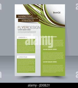 Abstrakte Flyer Design-Hintergrund. Broschüre-Vorlage. Für Magazin-Cover Geschäftsbericht Mockup Bildung Präsentation verwendet werden. Stock Vektor