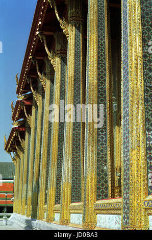 Tempel des Smaragd-Buddha, Grand Palace, Bangkok Stockfoto