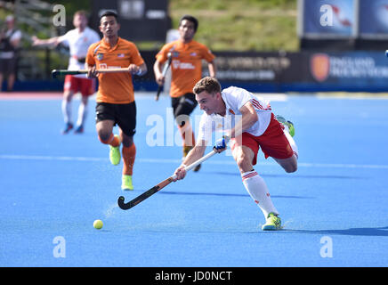 London, UK. 17. Juni 2017. LONDON-ENGLAND - 17. Juni 2017: GOODFIELD David (GER) während der Held Hockey World League Halbfinale (Männer) ENG V MAS in Lee Valley Hockey und Tennis-Center am Samstag. Foto: Taka G Wu Credit: Taka Wu/Alamy Live-Nachrichten Stockfoto