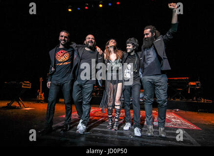 Miami Beach, FL, USA. 16. Juni 2017. Bebe in Concert at The Fillmore Miami Beach am 16. Juni 2017 in Miami Beach, Florida. Bildnachweis: Majo Grossi/Medien Punch/Alamy Live-Nachrichten Stockfoto