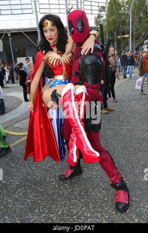 Sydney, Australien. 17. Juni 2017. Cosplay-Fans verkleiden sich für Supanova Comic Con Sydney. Bildnachweis: Christopher Khoury/Australier / Presse/ZUMA Draht/Alamy Live-Nachrichten Stockfoto