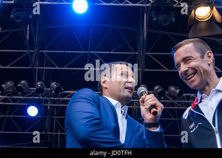 Kiel, Deutschland. 17. Juni 2017. Eindrücke des ersten Tages der Kieler-Woche-2017 mit der Eröffnung von berühmten deutschen TV Host Kai Pflaume © Björn Deutschmann/Alamy Live-Nachrichten Stockfoto