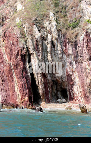 Hong Kong. 28. September 2012. Foto aufgenommen am 28. September 2012 zeigt die Landschaft von Hong Kong UNESCO Global Geopark in Hongkong, Südchina. Bildnachweis: Li Peng/Xinhua/Alamy Live-Nachrichten Stockfoto