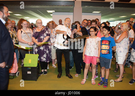 Birmingham, Vereinigtes Königreich. 18. Juni 2017. Michel Roux Jr. Eröffnung der Schlusstag der Messe an den öffentlichen Kredit: Steven Reh/Alamy Live News Stockfoto