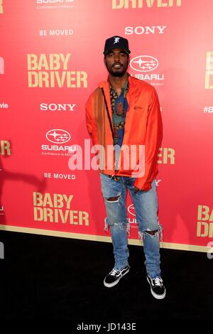 Los Angeles, CA, USA. 14. Juni 2017. Luke James im Ankunftsbereich für BABY DRIVER Premiere, Ace Hotel Los Angeles, Los Angeles, CA 14. Juni 2017. Bildnachweis: Priscilla Grant/Everett Collection/Alamy Live-Nachrichten Stockfoto