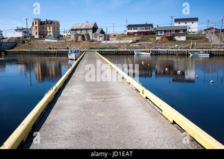 Dock in Bonavista Hafen, Neufundland, Kanada Stockfoto