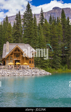 Emerald Lake im Yoho Nationalpark, Britisch-Kolumbien, Kanada. Stockfoto