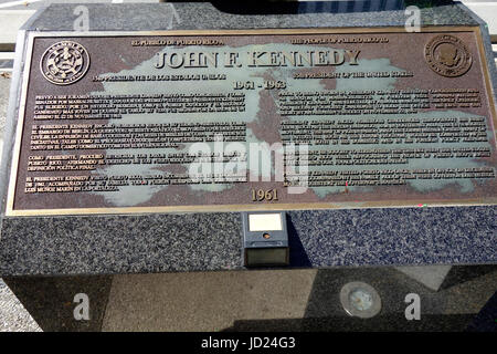 Bronzestatue des John F Kennedy, San Juan Puerto Rico. Stockfoto