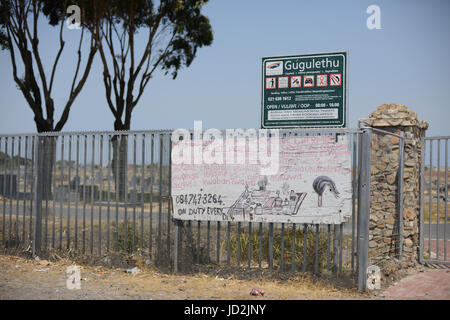 Gugulethu Friedhof Stockfoto