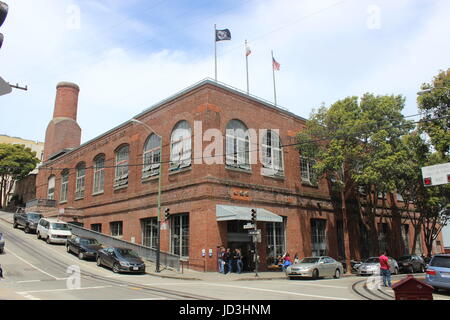 Cable Car Barn Museum und, Nob Hill, San Francisco, Kalifornien Stockfoto