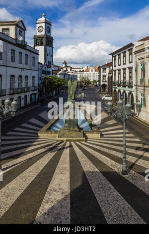 Ponta Delgada auf der Insel Sao Miguel ist die Hauptstadt der Inselgruppe der Azoren. Stockfoto