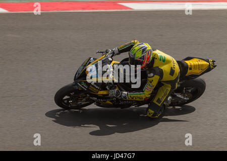 British Superbike Championship offiziellen Test in Snetterton 7. Juni 2017 Stockfoto